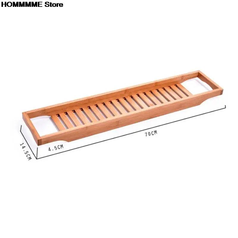 Bamboo Multi Function Bathtub Shelf